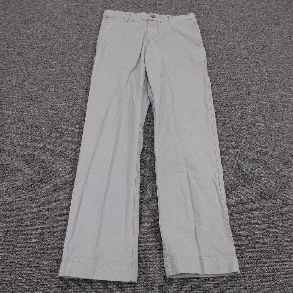 Vineyard Vines Pants Boys 12 Gray Chino‎ Twill Stretch Straight Leg Casual